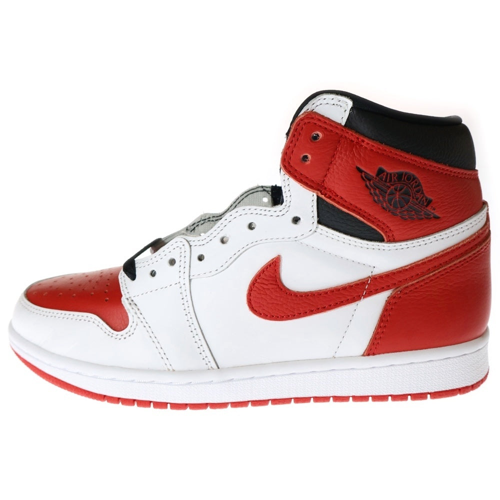 NIKE(ナイキ) AIR JORDAN 1 HIGH OG HERITAGE エアジョーダン 1 ヘリテージ ハイカットスニーカー ホワイト/レッド US8/26cm 555088-161