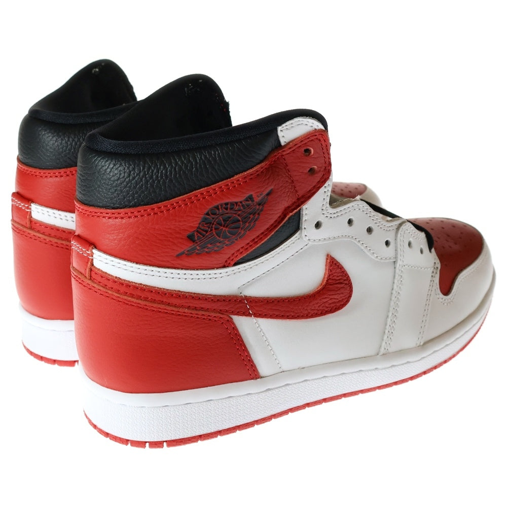 NIKE(ナイキ) AIR JORDAN 1 HIGH OG HERITAGE エアジョーダン 1 ヘリテージ ハイカットスニーカー ホワイト/レッド US8/26cm 555088-161
