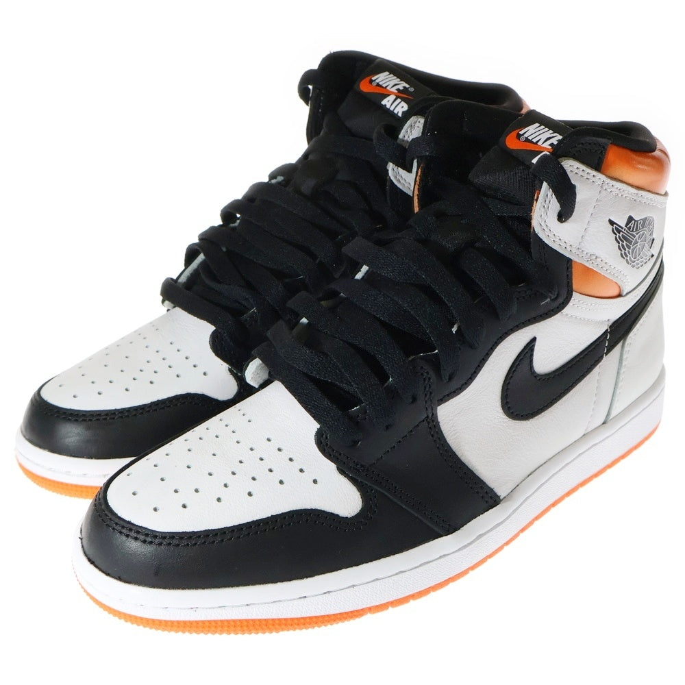 NIKE(ナイキ) AIR JORDAN 1 HIGH OG ELECTRO ORANGE エアジョーダン1 エレクトロオレンジ ハイカットスニーカー ホワイト/オレンジ US8/26cm 555088-180