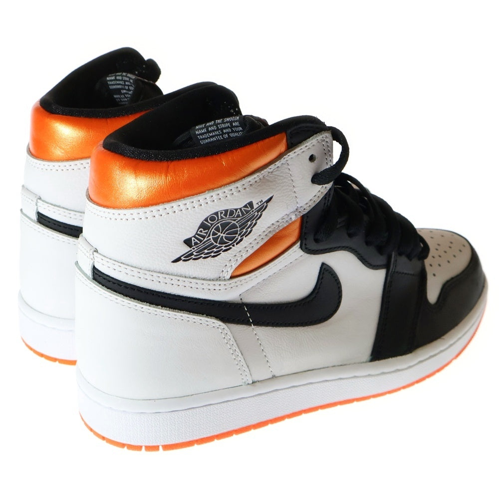 NIKE(ナイキ) AIR JORDAN 1 HIGH OG ELECTRO ORANGE エアジョーダン1 エレクトロオレンジ ハイカットスニーカー ホワイト/オレンジ US8/26cm 555088-180