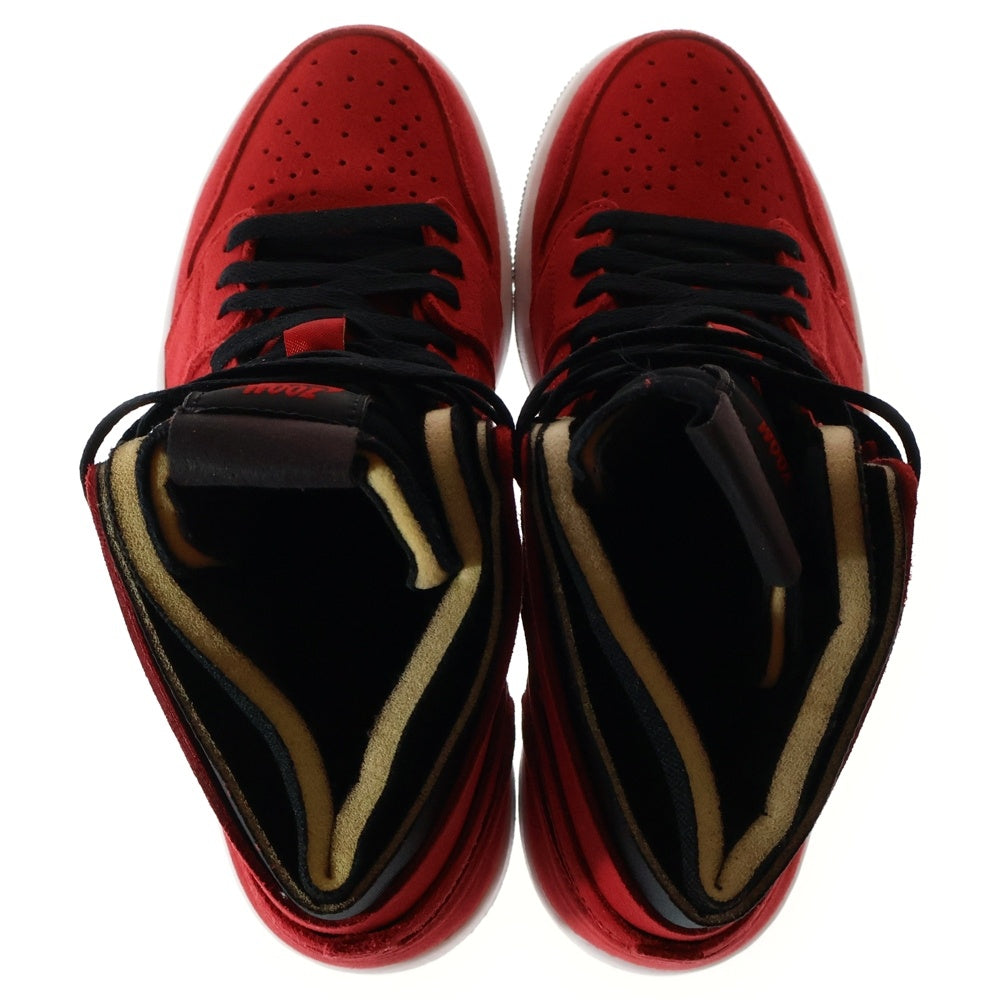 NIKE(ナイキ) AIR JORDAN 1 HIGH ZOOM RED SUEDE ナイキ エアジョーダン ハイ ズーム レッド スウェード ハイカットスニーカー レッド/ブラック US8/26cm CT0978-600