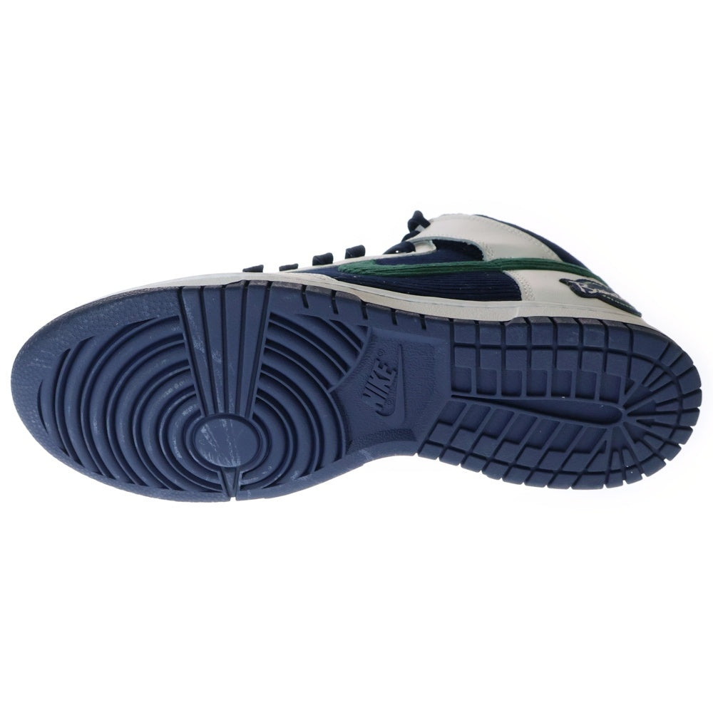 NIKE(ナイキ) DUNK HIGH PRM EMB ダンク ハイカットスニーカー ホワイト/ネイビー US8/26cm DH0953-400