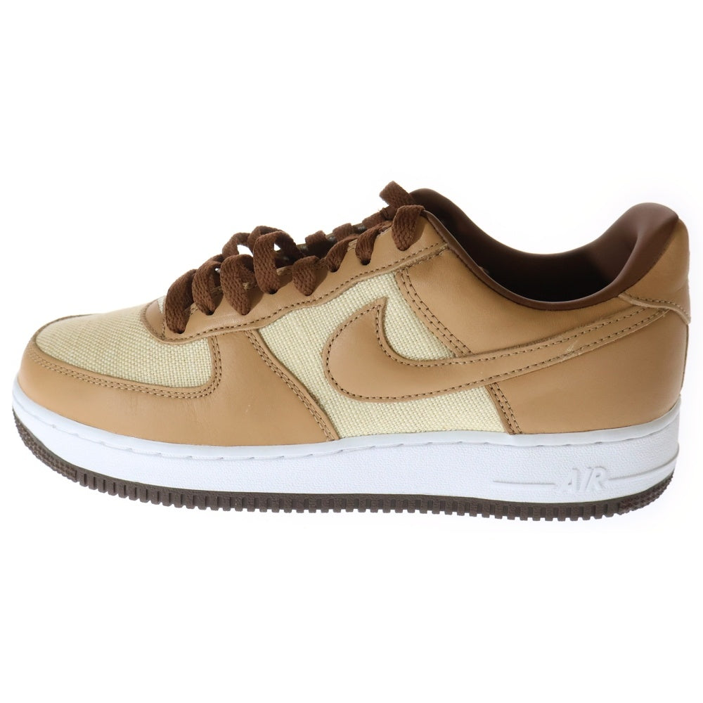 NIKE(ナイキ) AIR FORCE 1 QS NATURAL UNDERBRUSH ACORN エアフォースワン キューエス ナチュラル アンダーブラッシュ エイコーン ローカットスニーカー US8/26cm DJ6395-100