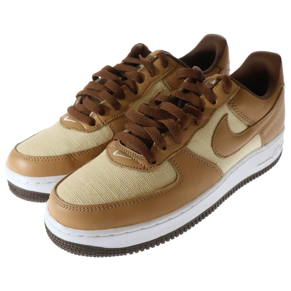 NIKE(ナイキ) AIR FORCE 1 QS NATURAL UNDERBRUSH ACORN エアフォースワン キューエス ナチュラル アンダーブラッシュ エイコーン ローカットスニーカー US8/26cm DJ6395-100