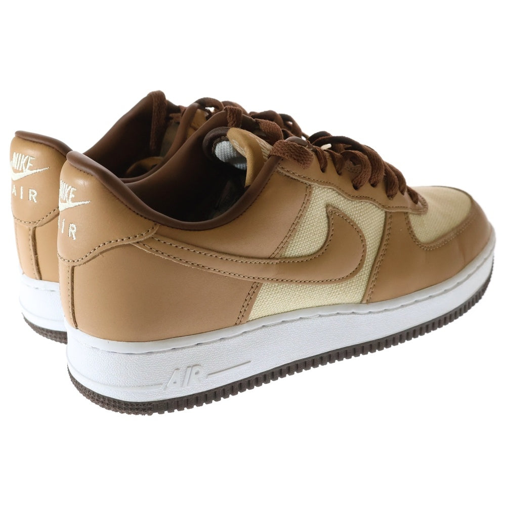 NIKE(ナイキ) AIR FORCE 1 QS NATURAL UNDERBRUSH ACORN エアフォースワン キューエス ナチュラル アンダーブラッシュ エイコーン ローカットスニーカー US8/26cm DJ6395-100
