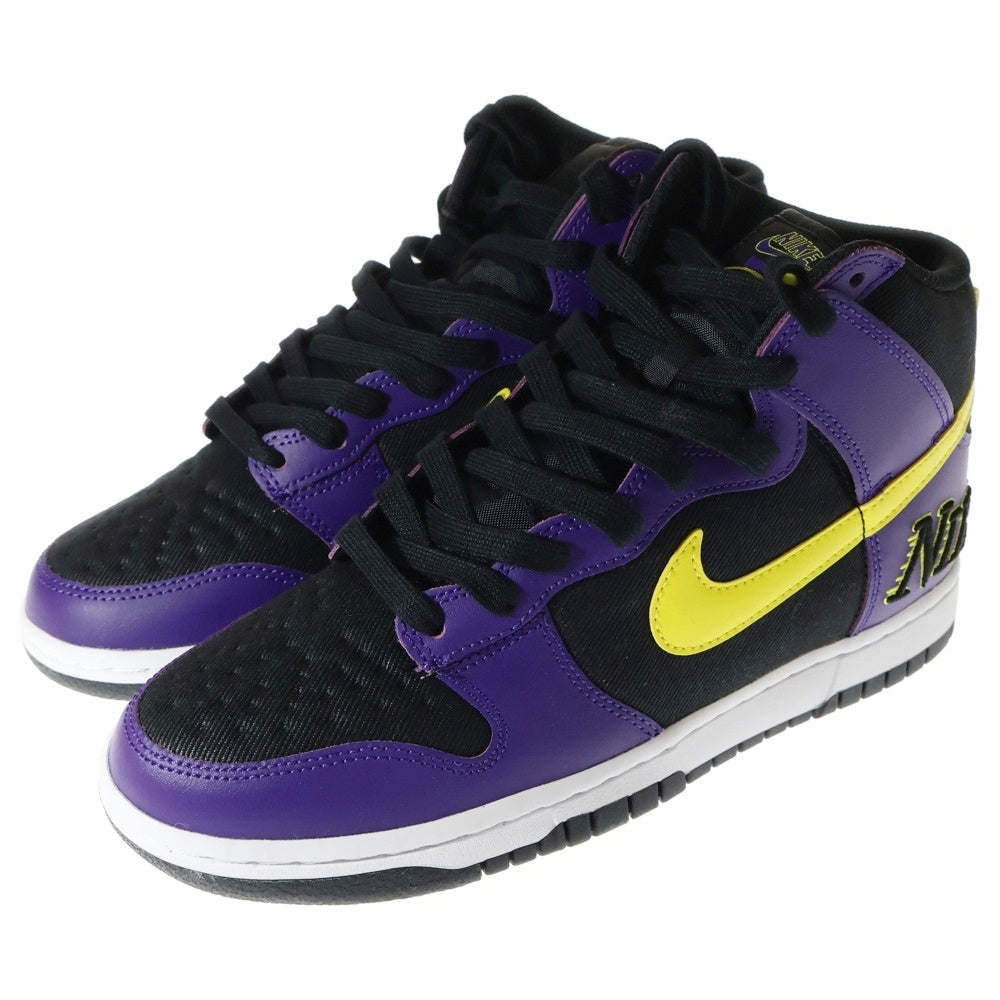 NIKE(ナイキ) DUNK HIGH COURT PURPLE LAKERS ダンクハイ コートパープル レイカーズ ハイカットスニーカー パープル/ブラック US8/26cm DH0642-001