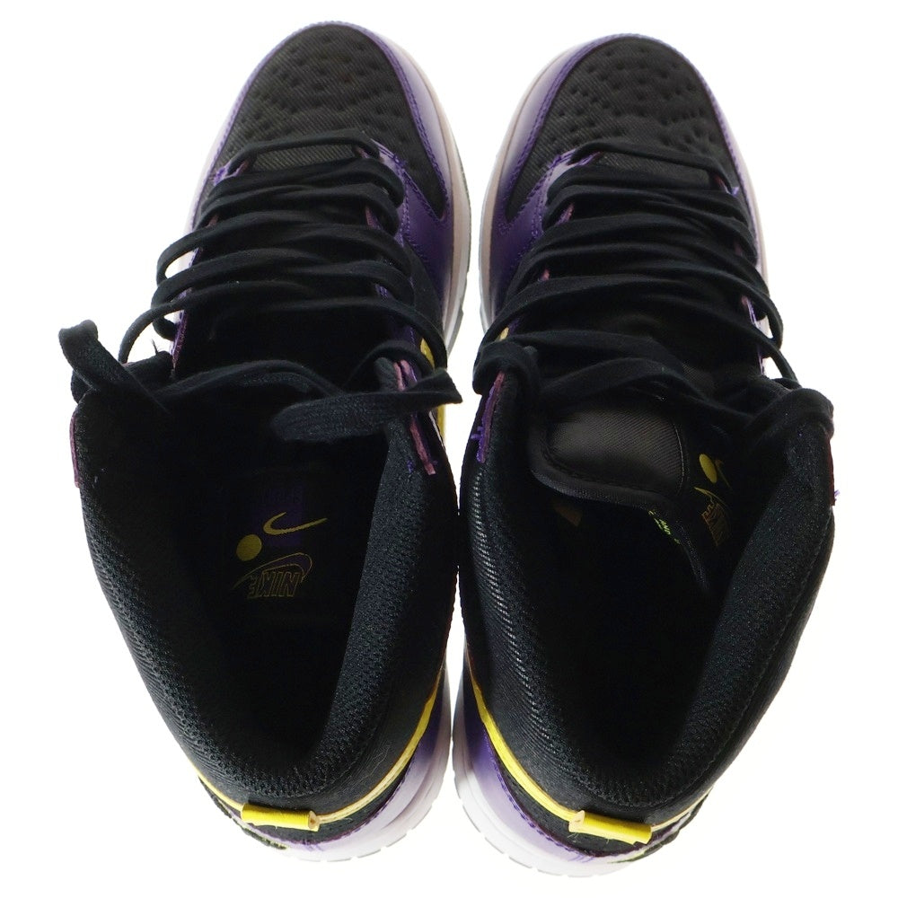 NIKE(ナイキ) DUNK HIGH COURT PURPLE LAKERS ダンクハイ コートパープル レイカーズ ハイカットスニーカー パープル/ブラック US8/26cm DH0642-001