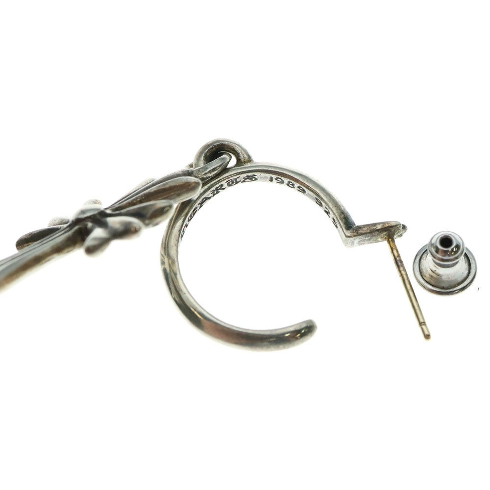 CHROME HEARTS(クロムハーツ) TINY CH CROSS タイニーCHクロス フープピアス シルバー BCA115