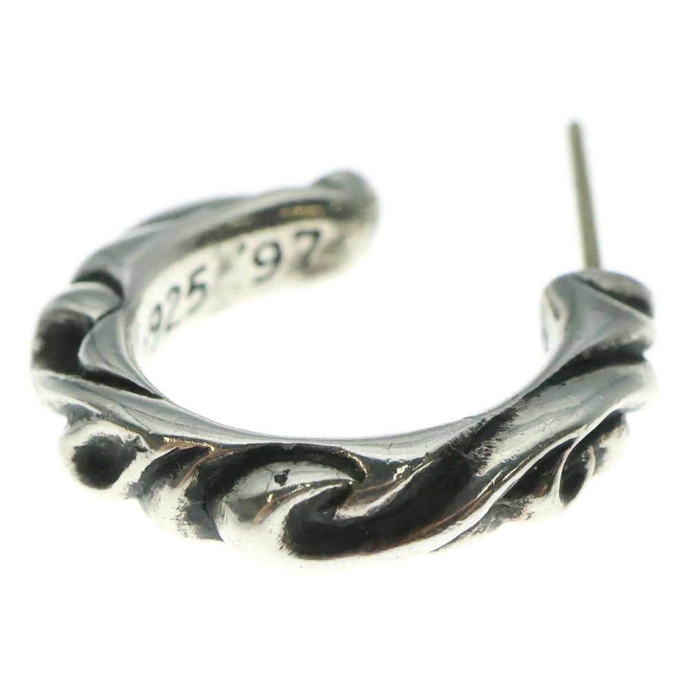 CHROME HEARTS(クロムハーツ) HOOP SCROOL スクロール フープピアス シルバー BCA102