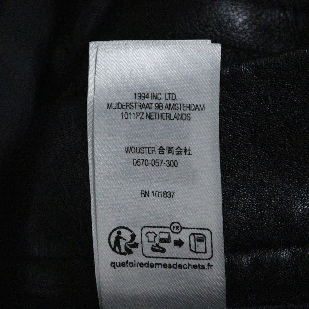 SUPREME(シュプリーム) 24AW ×Martine Rose Leather Pant マーティンローズ レザー トラックロングパンツ ブラック