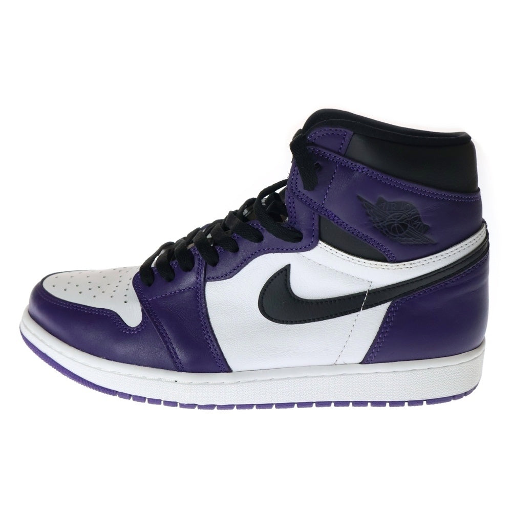 NIKE(ナイキ) AIR JORDAN 1 RETRO HIGH OG COURT PURPLE エアジョーダン1 レトロ ハイ コートパープル ハイカットスニーカー ホワイト/パープル US12.5/30.5cm 555088-500