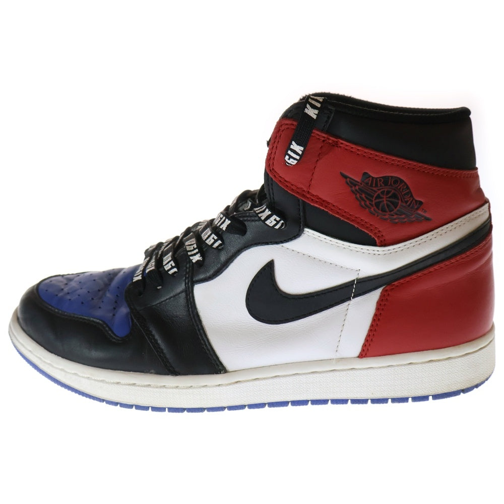NIKE(ナイキ) AIR JORDAN 1 RETRO HIGH OG TOP 3 エアジョーダン1 レトロ トップ3 ハイカットスニーカー レッド/ブラック/ブルー US12/30cm 555088-026