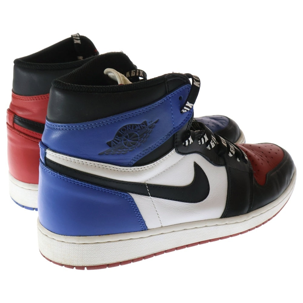 NIKE(ナイキ) AIR JORDAN 1 RETRO HIGH OG TOP 3 エアジョーダン1 レトロ トップ3 ハイカットスニーカー レッド/ブラック/ブルー US12/30cm 555088-026