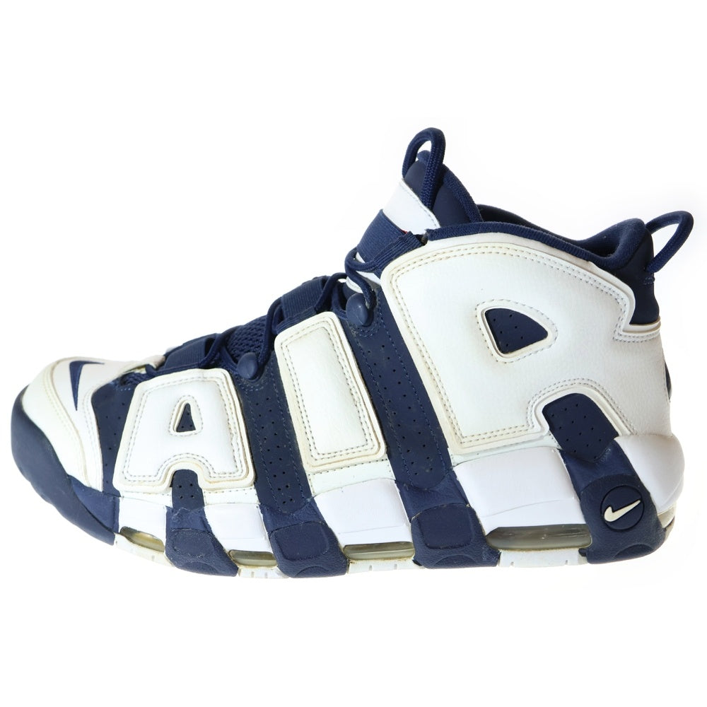 NIKE(ナイキ) AIR MORE UPTEMPO Olympic エアモアアップテンポ オリンピック ハイカットスニーカー ホワイト/ネイビー US13/31cm 414962‐104