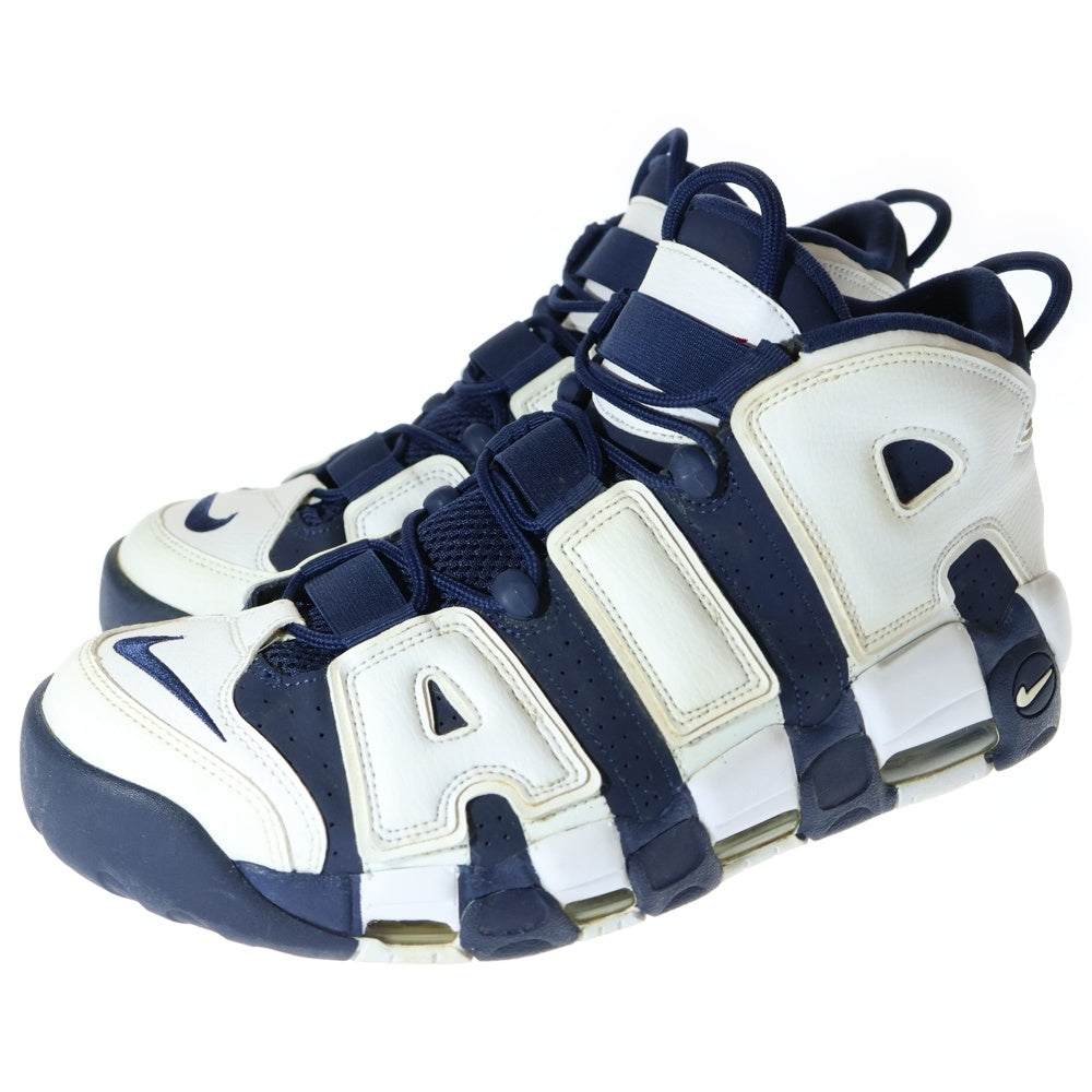 NIKE(ナイキ) AIR MORE UPTEMPO Olympic エアモアアップテンポ オリンピック ハイカットスニーカー ホワイト/ネイビー US13/31cm 414962‐104