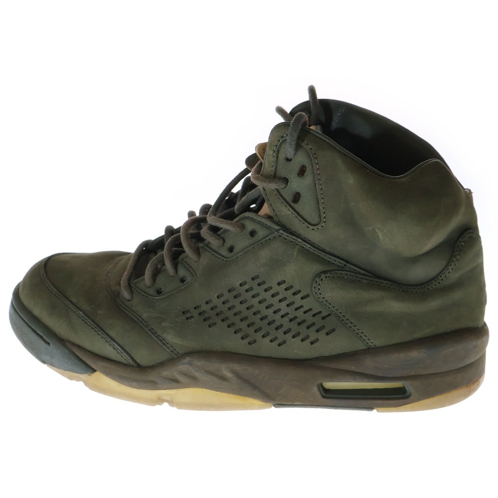 NIKE(ナイキ) AIR JORDAN 5 RETRO PREMIUM エアジョーダン5 レトロ プレミアム テイク フライト セコイア ハイカット スニーカー カーキ US12/30cm 881432-305