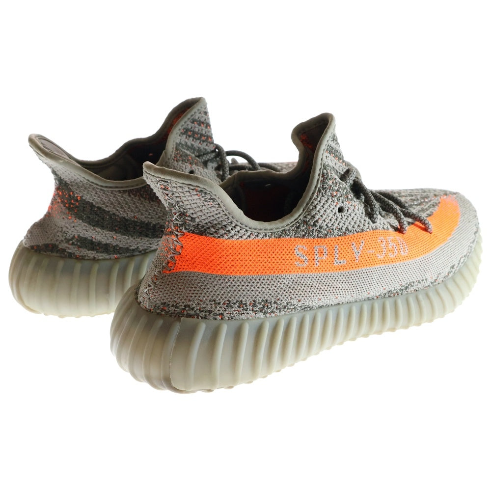 adidas(アディダス) YEEZY BOOST 350 V2 BELUGA REFLECTIVE イージーブースト350V2 ベルーガ リフレクティブ ローカットスニーカー グレー/オレンジ US13/31cm GW1229