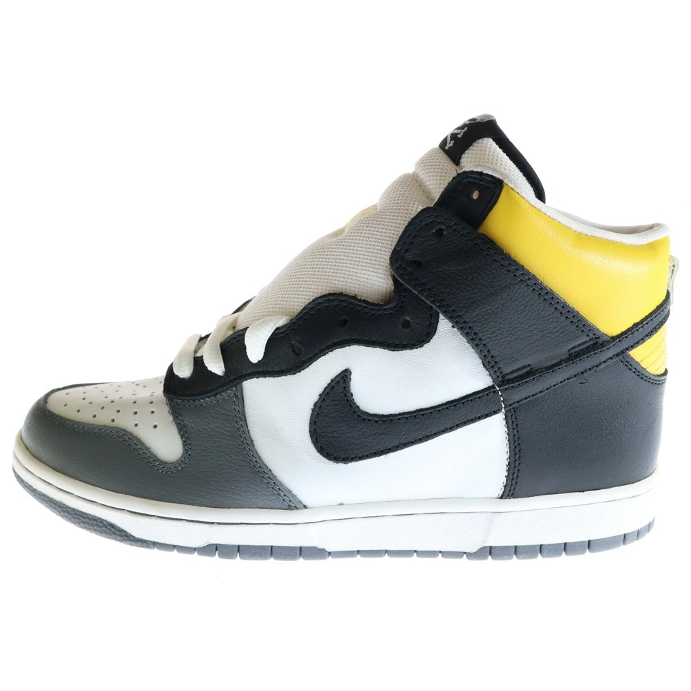 NIKE SB(ナイキエスビー) 【観賞用2004年製】DUNK HIGH PRO DANIEL SHIMIZU ダンク プロ ダニエルシミズ ハイカットスニーカー ホワイト/イエロー US9.5/27.5cm 305050-101