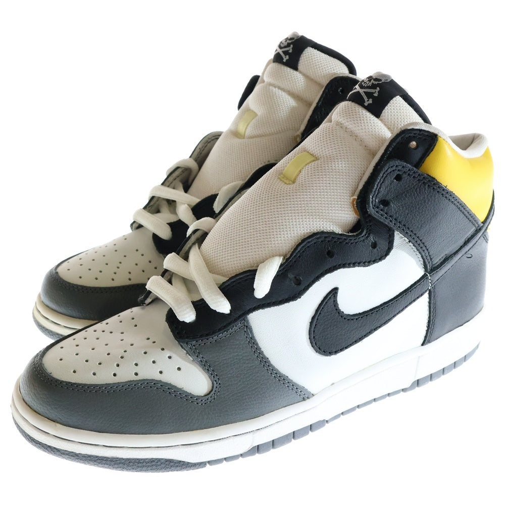 NIKE SB(ナイキエスビー) 【観賞用2004年製】DUNK HIGH PRO DANIEL SHIMIZU ダンク プロ ダニエルシミズ ハイカットスニーカー ホワイト/イエロー US9.5/27.5cm 305050-101