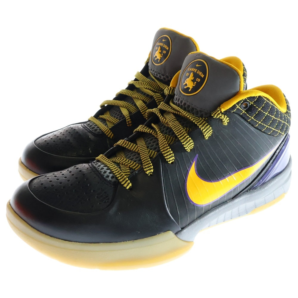 NIKE(ナイキ) 【観賞用2008年製】KOBE 4 CARPE DIEM コービー4 カルペ デニム ローカットスニーカー ブラック/イエロー US9/27cm 344335-001