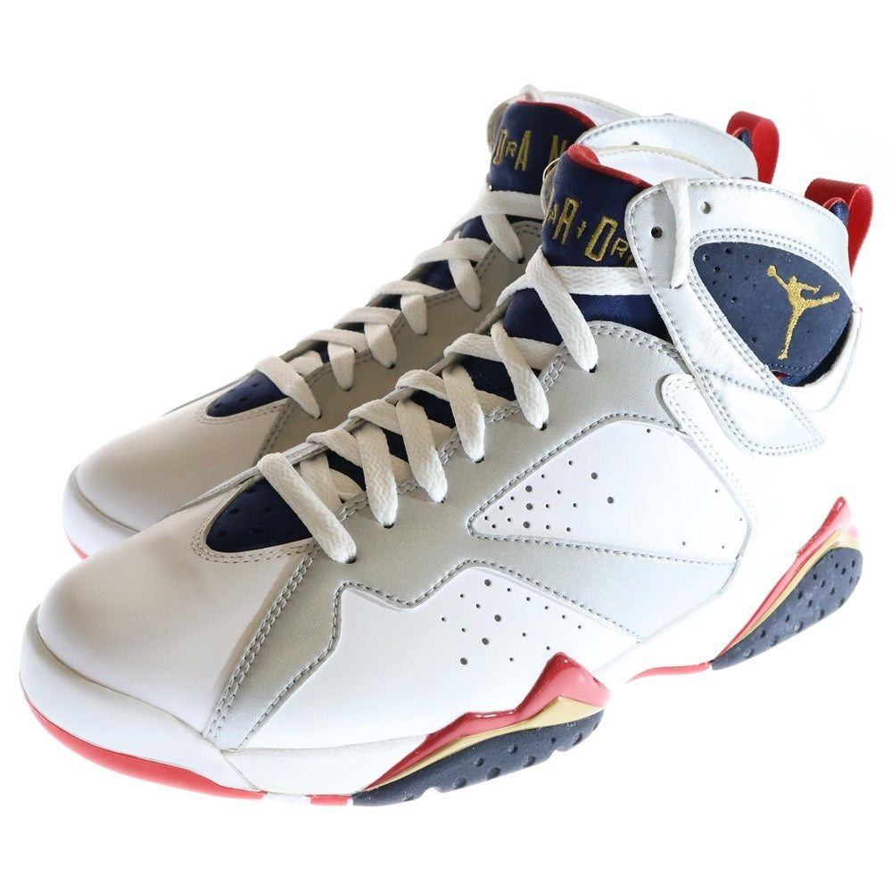 NIKE(ナイキ) 【観賞用2012年製】AIR JORDAN 7 RETRO OLYMPIC エアジョーダン7 オリンピック ハイカットスニーカー ホワイト US9/27cm 304775-135