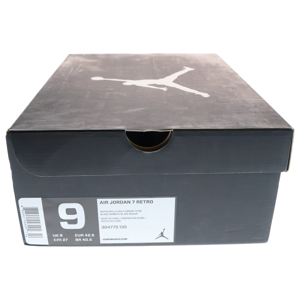 NIKE(ナイキ) 【観賞用2012年製】AIR JORDAN 7 RETRO OLYMPIC エアジョーダン7 オリンピック ハイカットスニーカー ホワイト US9/27cm 304775-135