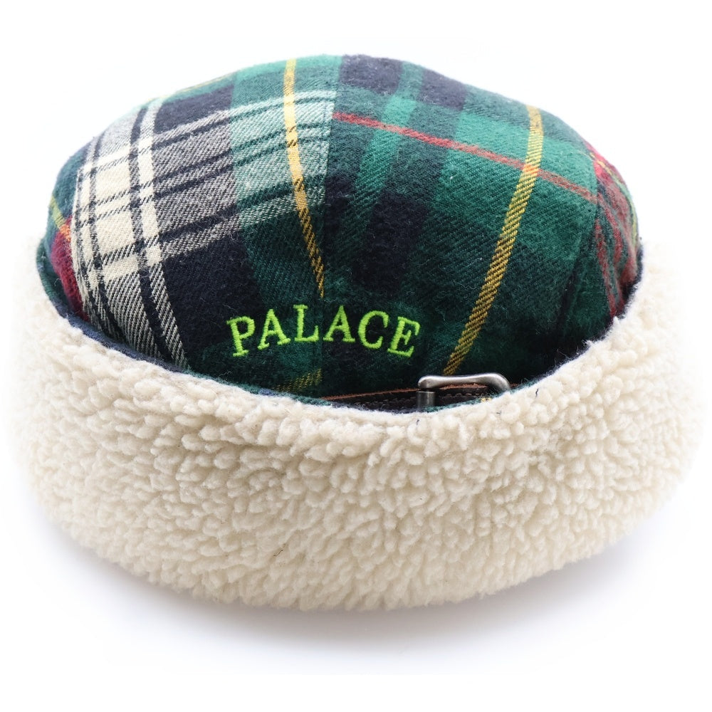 Palace Skateboards(パレススケートボーズ) ×POLO by Ralph Lauren POLAR FLEECE HUNTING CAP ポロラルフローレン ポーラー フリース チェック ボアライニング ハンティングキャップ マルチ