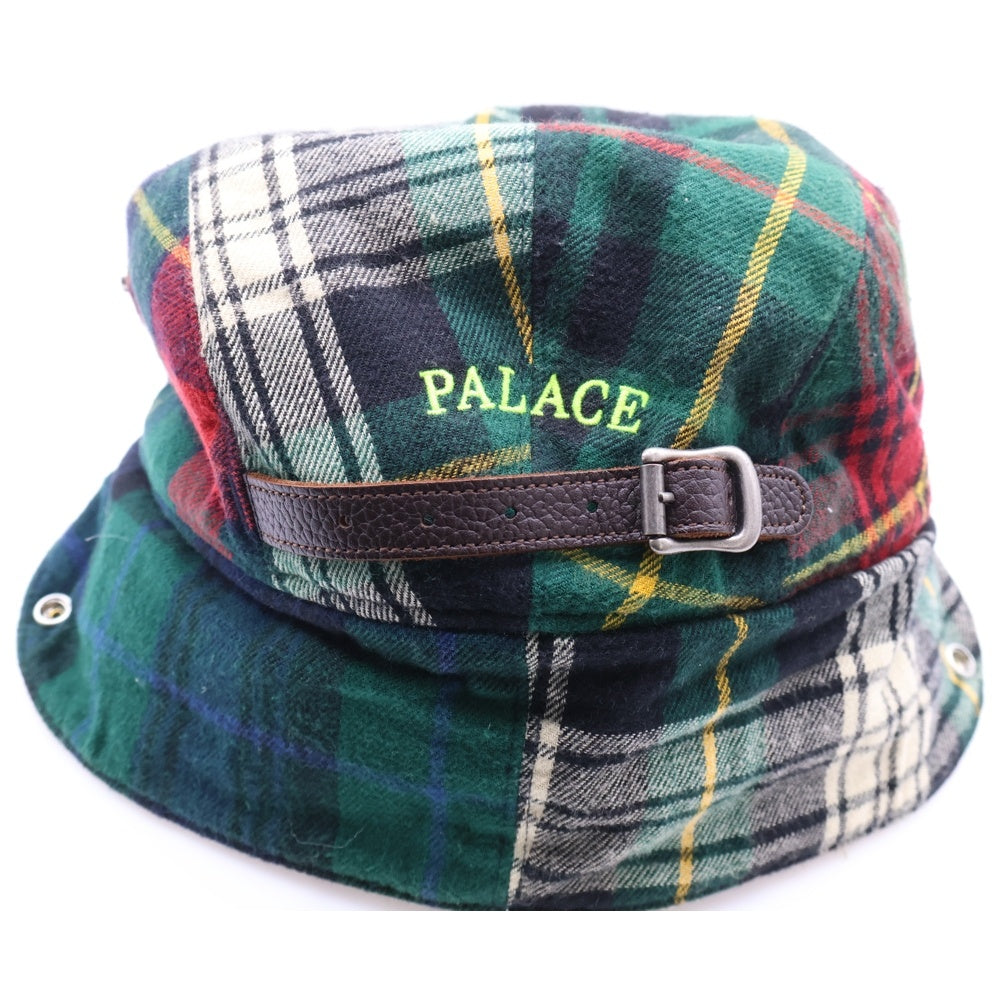 Palace Skateboards(パレススケートボーズ) ×POLO by Ralph Lauren POLAR FLEECE HUNTING CAP ポロラルフローレン ポーラー フリース チェック ボアライニング ハンティングキャップ マルチ