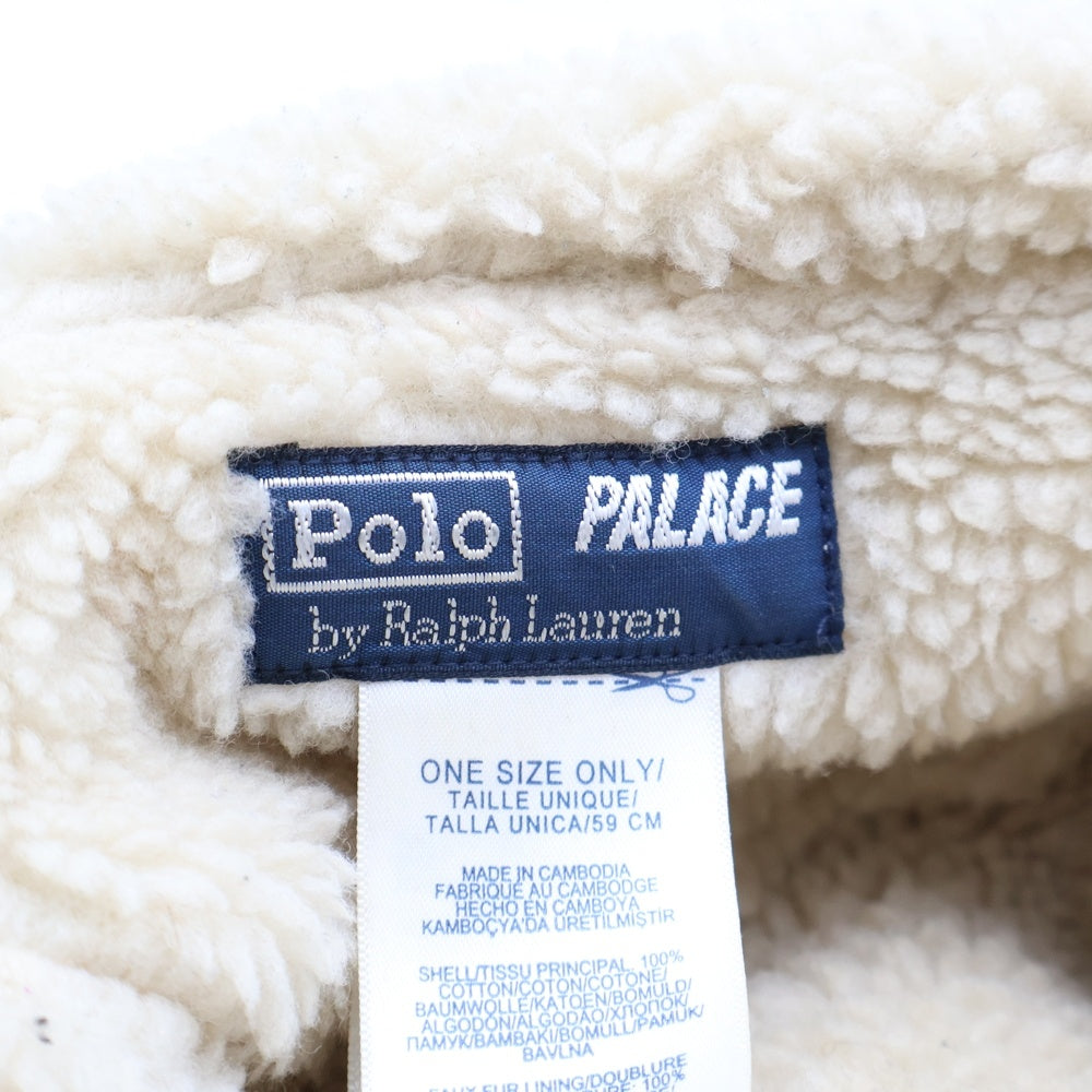 Palace Skateboards(パレススケートボーズ) ×POLO by Ralph Lauren POLAR FLEECE HUNTING CAP ポロラルフローレン ポーラー フリース チェック ボアライニング ハンティングキャップ マルチ