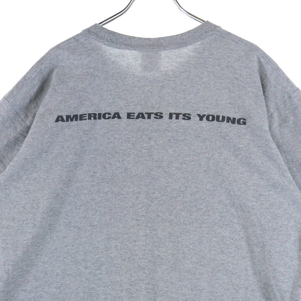 SUPREME(シュプリーム) 21AW America Eats Its Young Tee アメリカ イーツ イッツ ヤング フォトプリント 半袖Tシャツ カットソー グレー