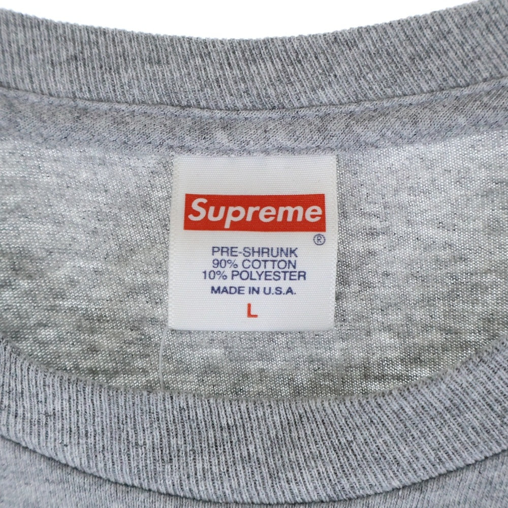 SUPREME(シュプリーム) 21AW America Eats Its Young Tee アメリカ イーツ イッツ ヤング フォトプリント 半袖Tシャツ カットソー グレー