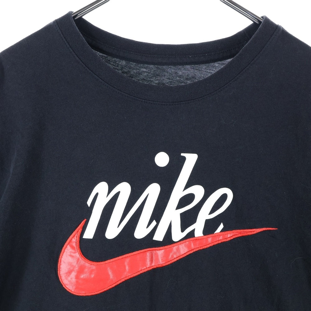 NIKE(ナイキ) スウッシュ クルーネック 半袖Tシャツカットソー ブラック DJ1388-010