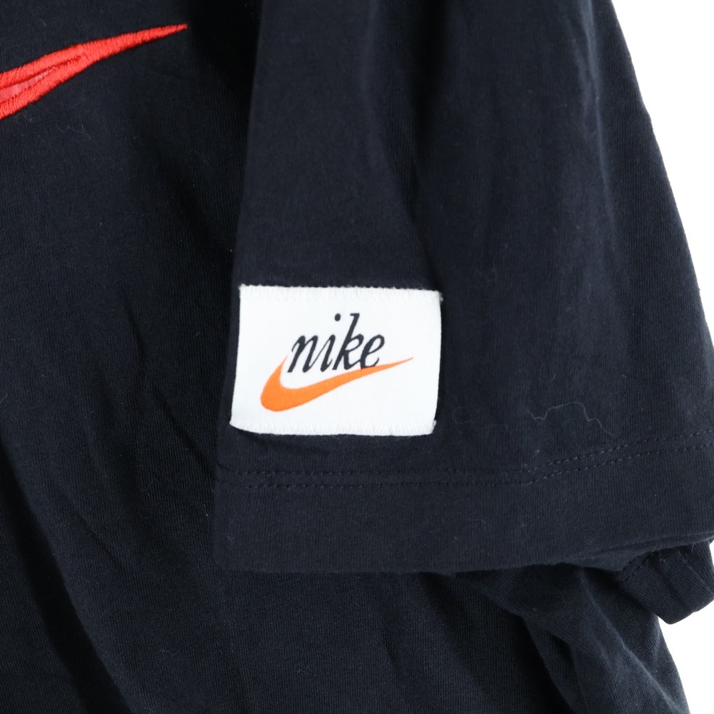 NIKE(ナイキ) スウッシュ クルーネック 半袖Tシャツカットソー ブラック DJ1388-010