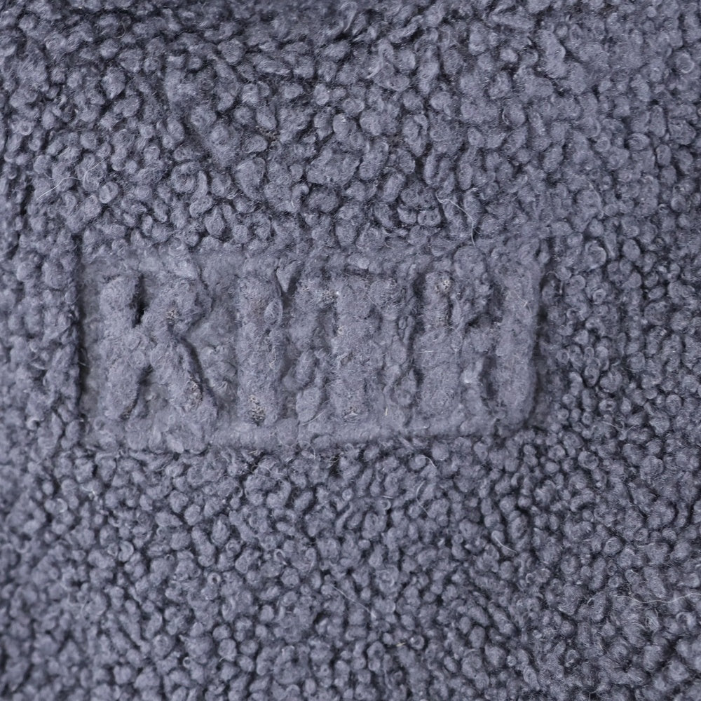 KITH(キス) ボックスロゴ スウェット ボア プルオーバーパーカーグレー KH2609