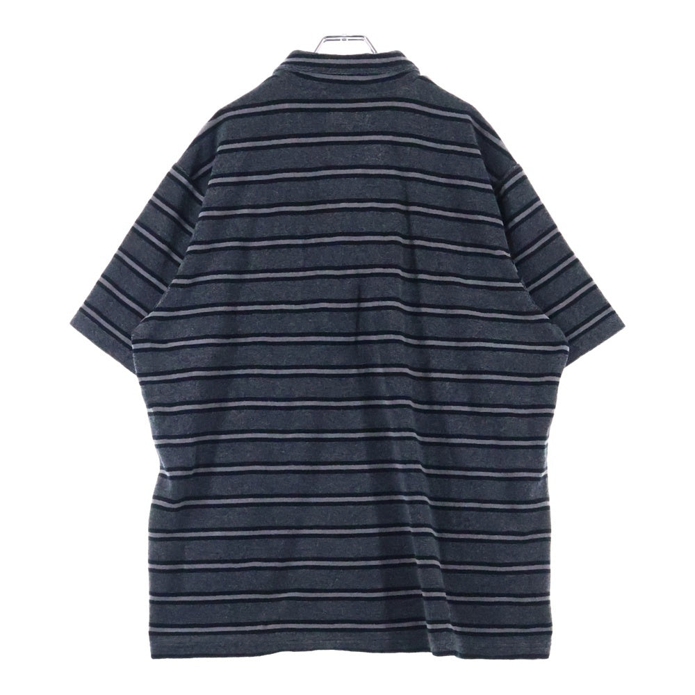 SUPREME(シュプリーム) 24SS Stripe Terry S/S Polo ストライプ テリー パイル地 半袖ポロシャツ グレー