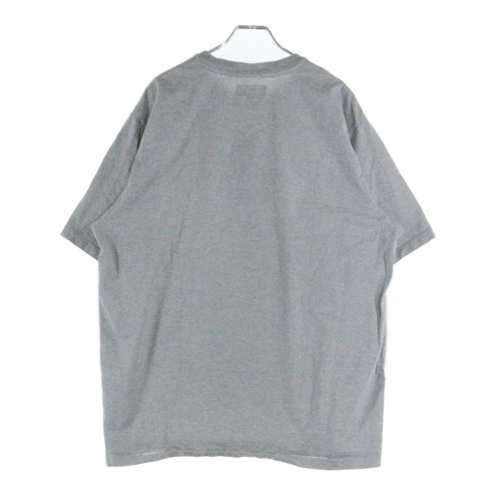 SUPREME(シュプリーム) 24SS Bouquet S/S Top ブーケ ロゴプリント ボーダー クルーネック半袖Tシャツ カットソー グレー