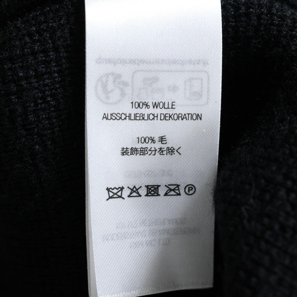 SUPREME(シュプリーム) 24AW Zip Up Polo Sweater フロントロゴ刺繍 ジップアップ ポロニットセーター ブラック/ピンク