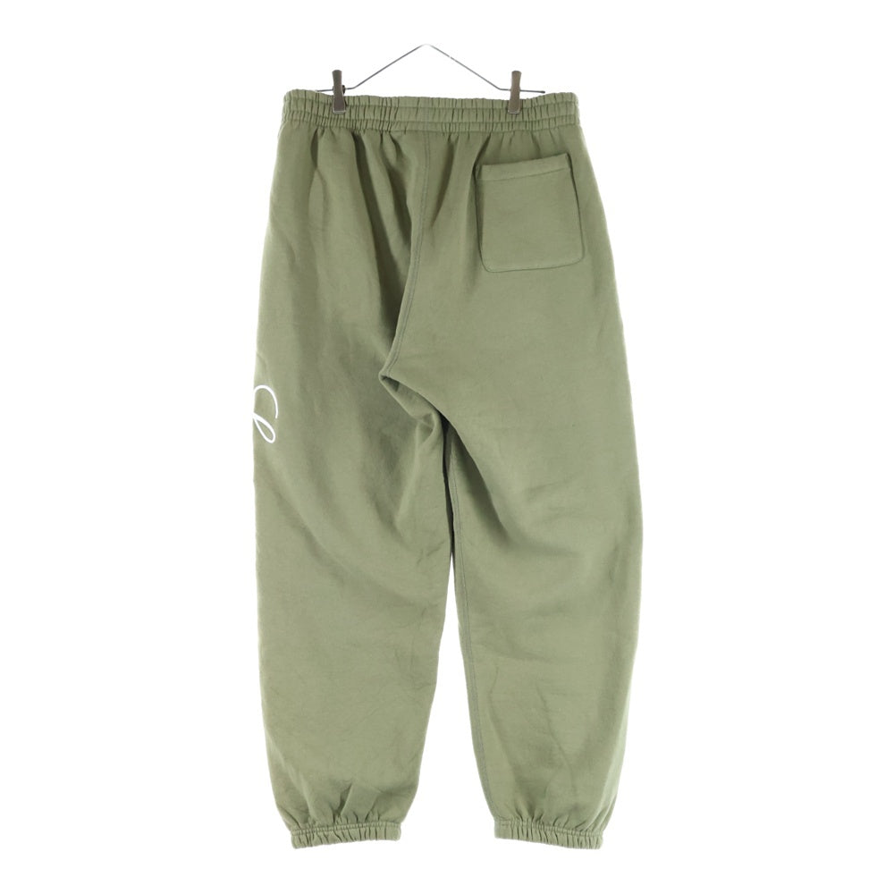 SUPREME(シュプリーム) 23AW Raised Script Sweatpant レイズド スクリプト ロゴ刺繍 スウェットパンツ グリーン