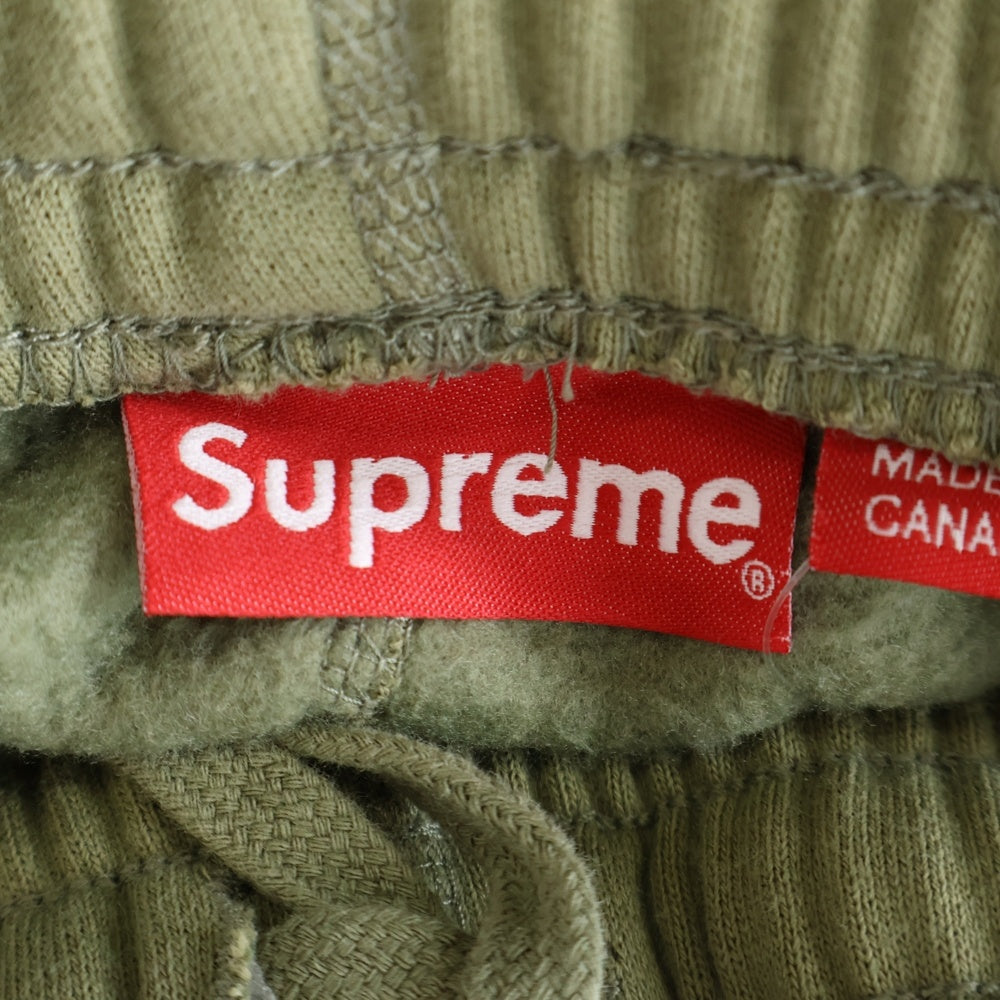 SUPREME(シュプリーム) 23AW Raised Script Sweatpant レイズド スクリプト ロゴ刺繍 スウェットパンツ グリーン