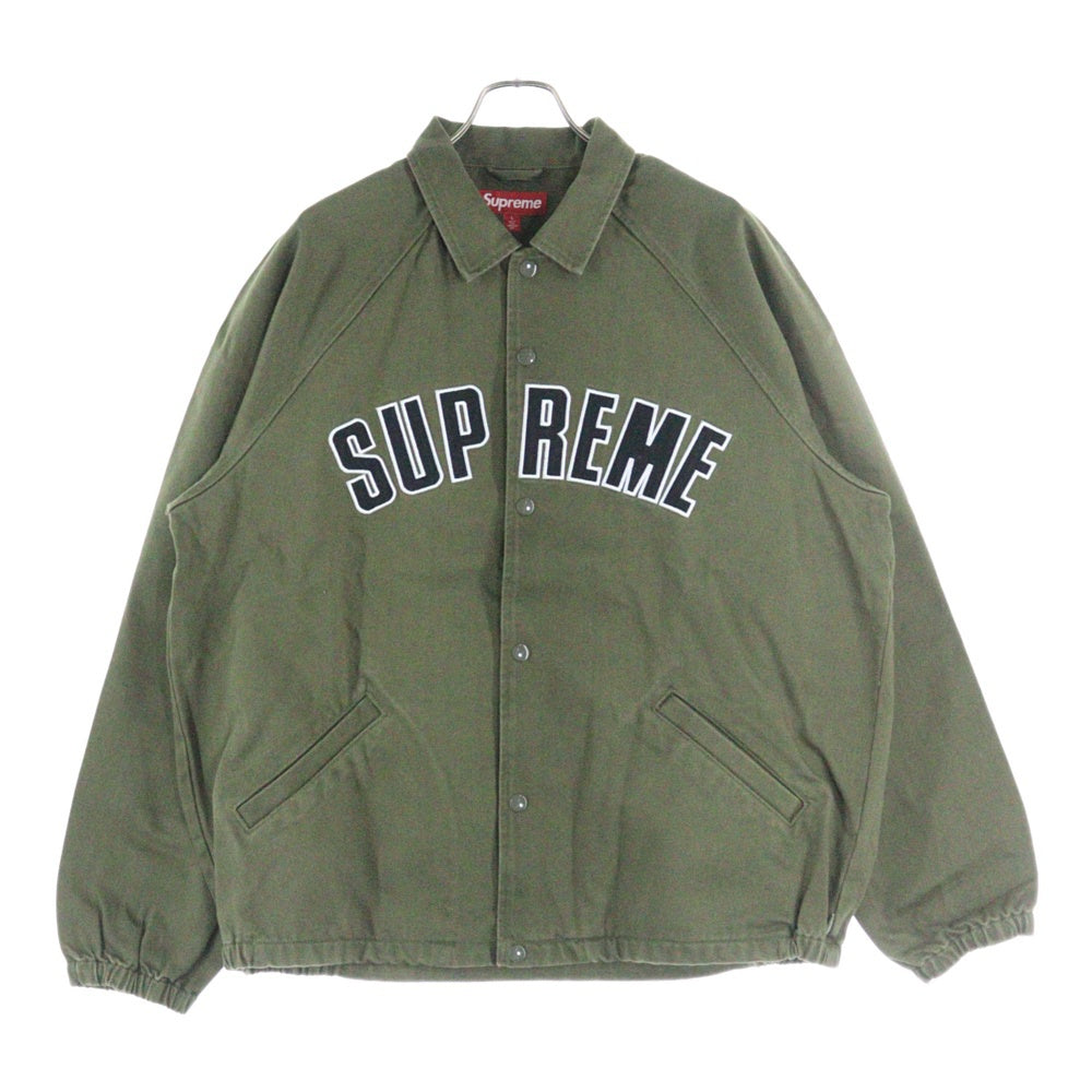 SUPREME(シュプリーム) 24SS Arc Denim Coaches Jacket ロゴデニム コーチジャケット カーキ