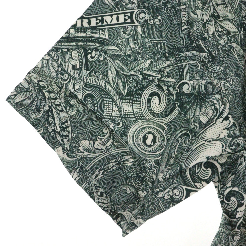 SUPREME(シュプリーム) 23SS Dollar S/S Shirt ドル柄 フロントポケット 半袖シャツ グリーン