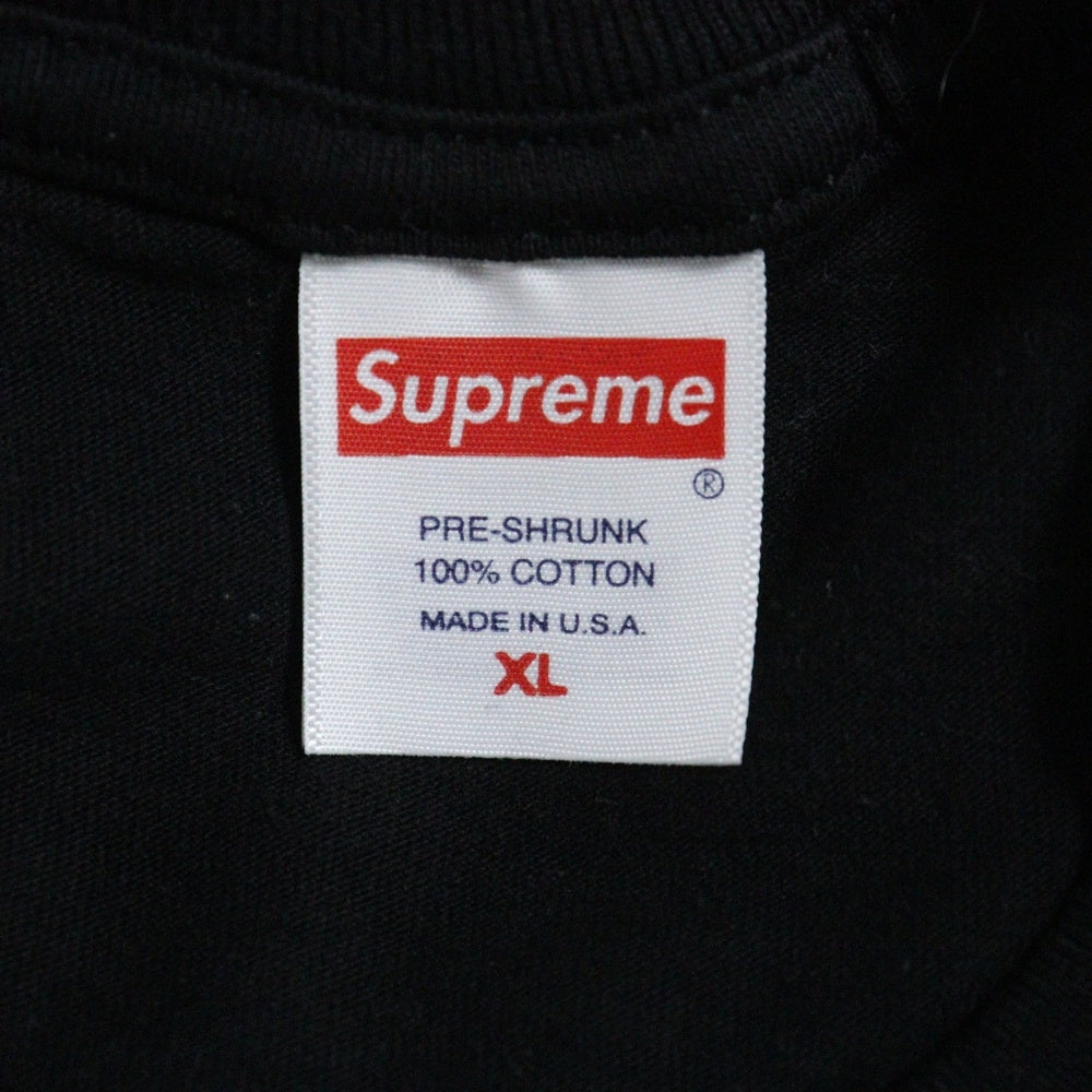 SUPREME(シュプリーム) 24SS Collage Tee コラージュ グラフィックプリント クルーネック半袖Tシャツ カットソー ブラック/パープル