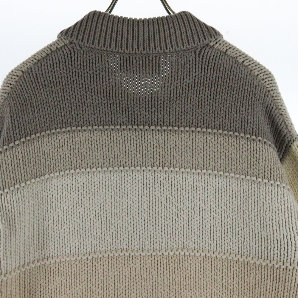 KITH(キス) 22AW STILES KNIT TRUCKET JACKET-HALLOW スタイルズ ハロウ ニット トラッカージャケット ベージュ KHM010226-103