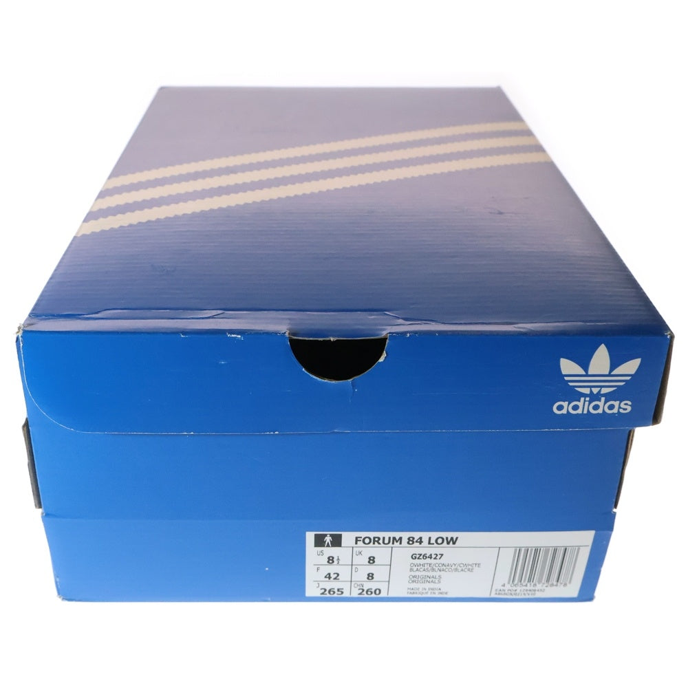 adidas(アディダス) FORUM 84 LOW フォーラム 84 ローカットスニーカー ホワイト/ネイビー US8.5/26.5cm GZ6427