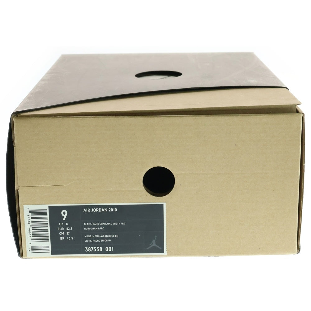 NIKE(ナイキ) 【観賞用 2010年製】 AIR JORDAN 2010 エアジョーダン 2010 ハイカットスニーカー ブラック US9/27cm 387358-001
