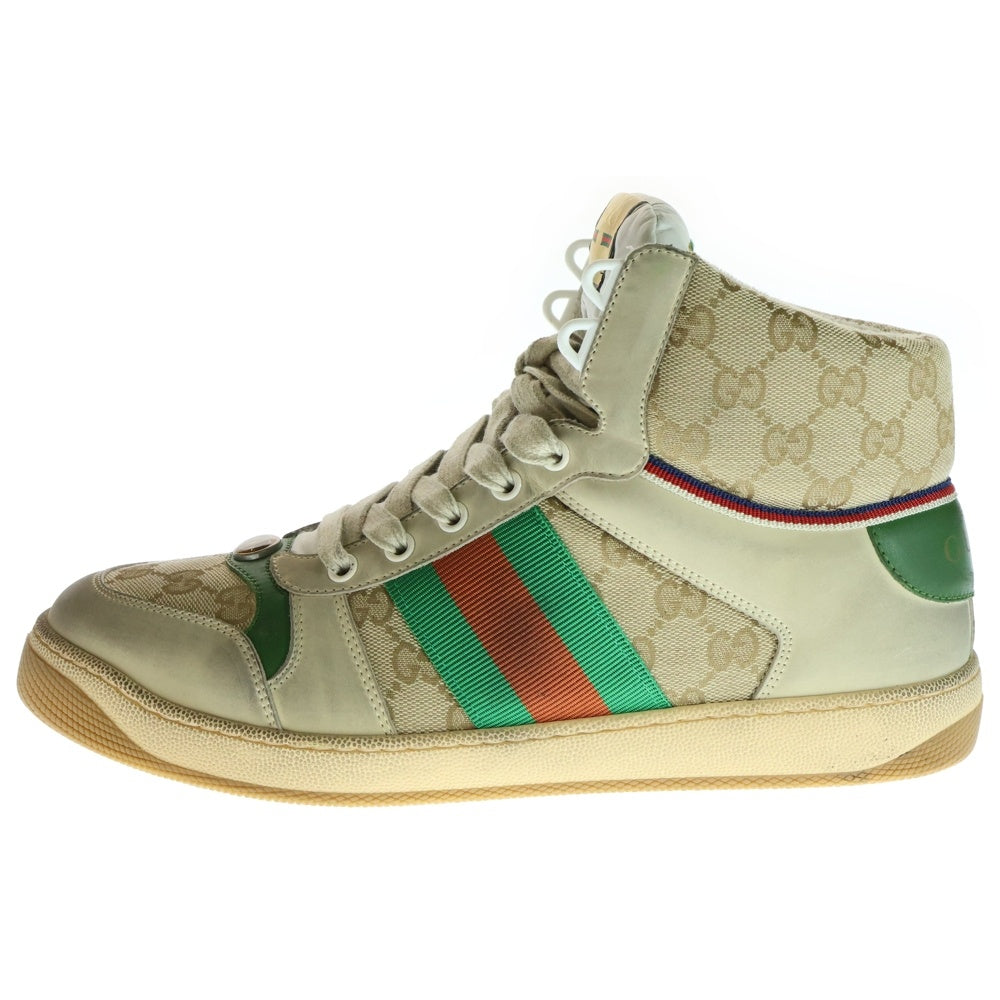 GUCCI(グッチ) GGキャンバス ハイカットスニーカー ブラウン 563730