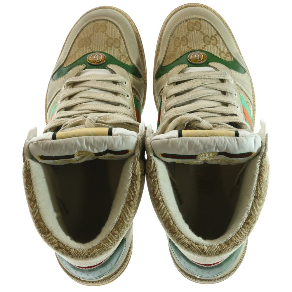 GUCCI(グッチ) GGキャンバス ハイカットスニーカー ブラウン 563730