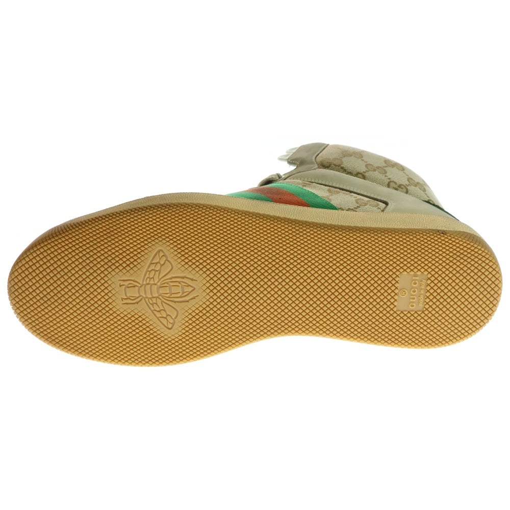 GUCCI(グッチ) GGキャンバス ハイカットスニーカー ブラウン 563730