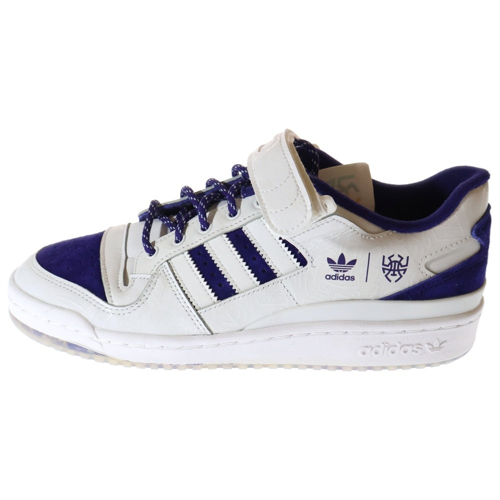 adidas(アディダス) FORUM LOW フォーラム ローカットスニーカー ホワイト/パープル US8.5/26.5cm GY8287