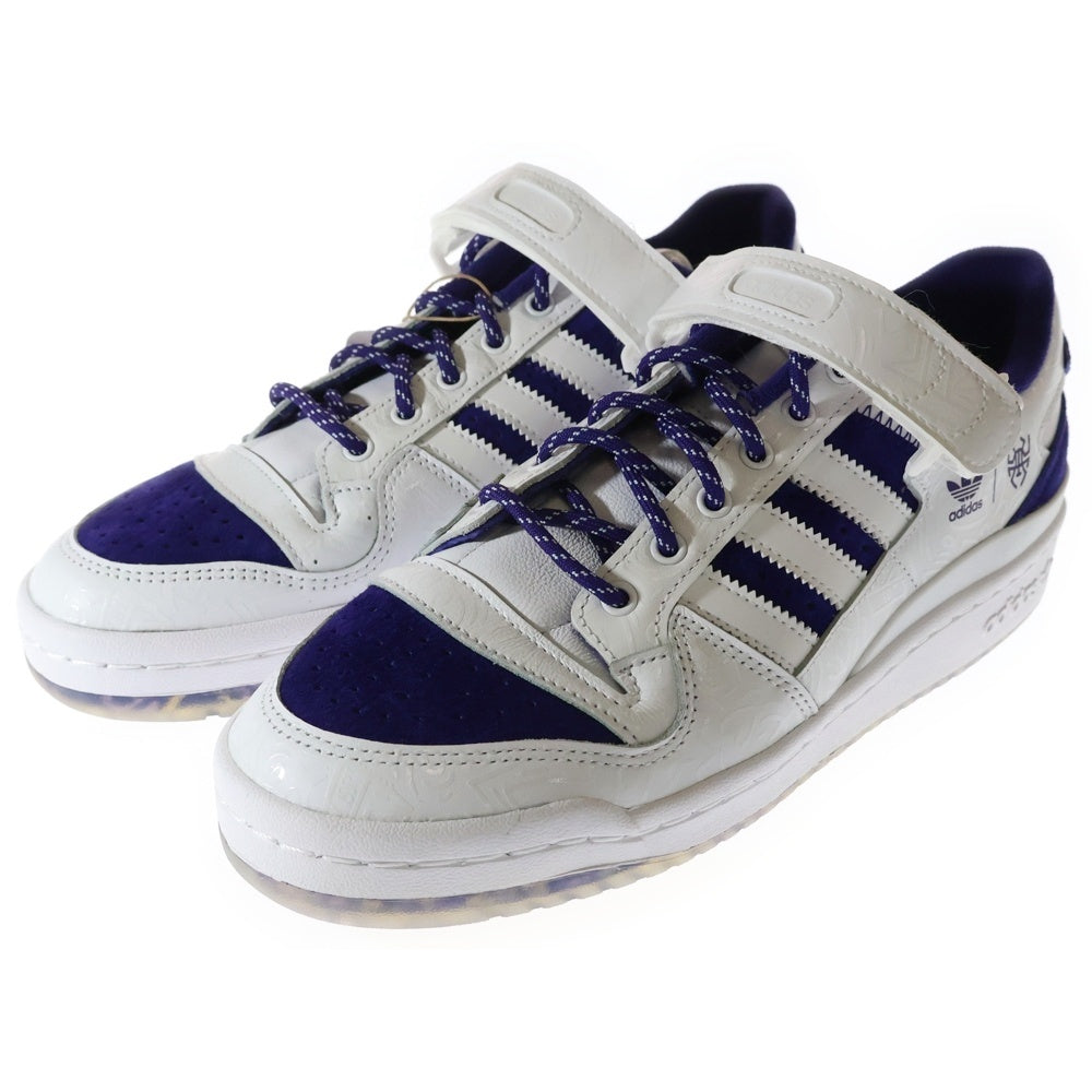 adidas(アディダス) FORUM LOW フォーラム ローカットスニーカー ホワイト/パープル US8.5/26.5cm GY8287